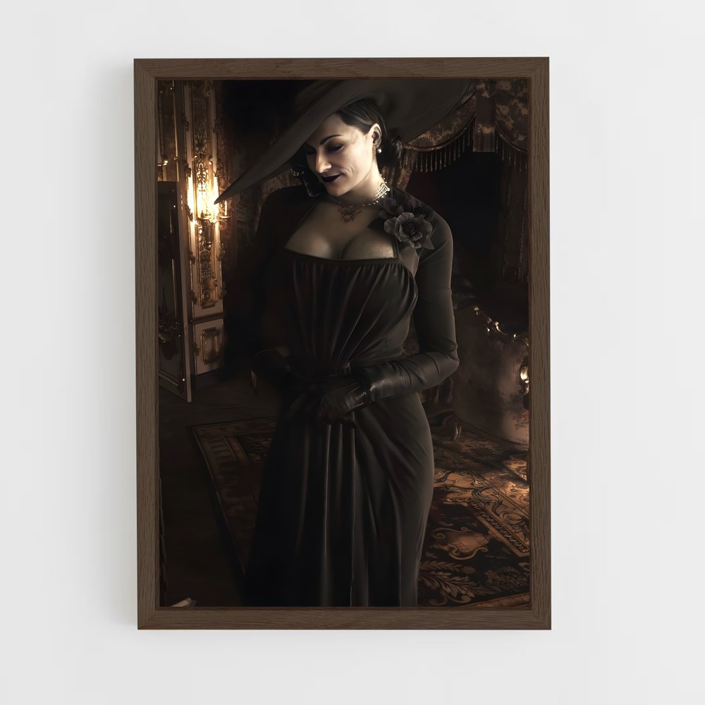 Poster Lady dimitrescu gothique – affiche Resident Evil (vue 5)